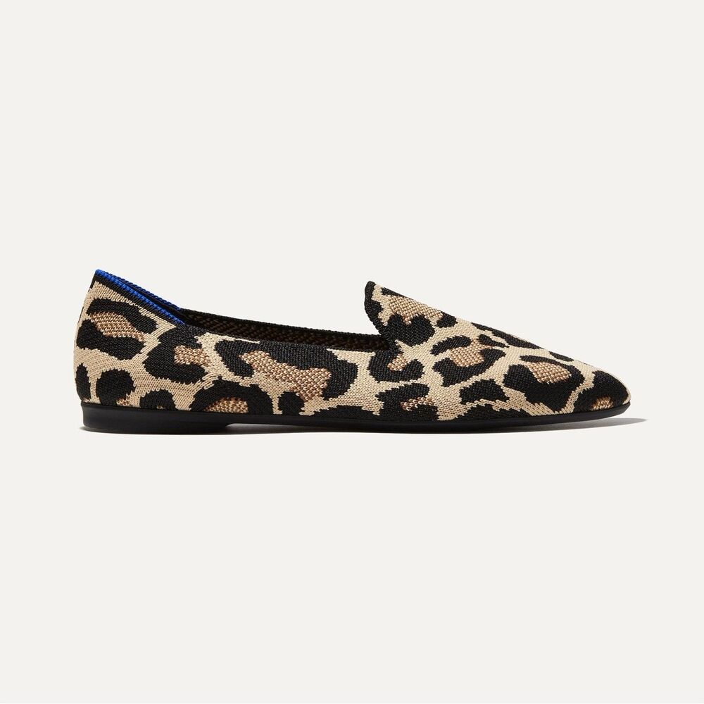 Rothy’s The Almond Loafer Womens Flats Desert Cat Knit Comfort Slip-On SZ 12